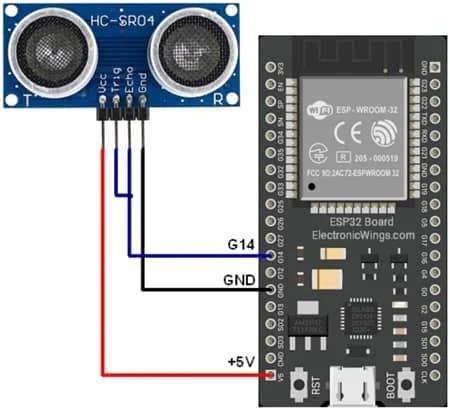 Ultrasonic hc-sr04 Sensor Interfacing with ESP32 | ESP32